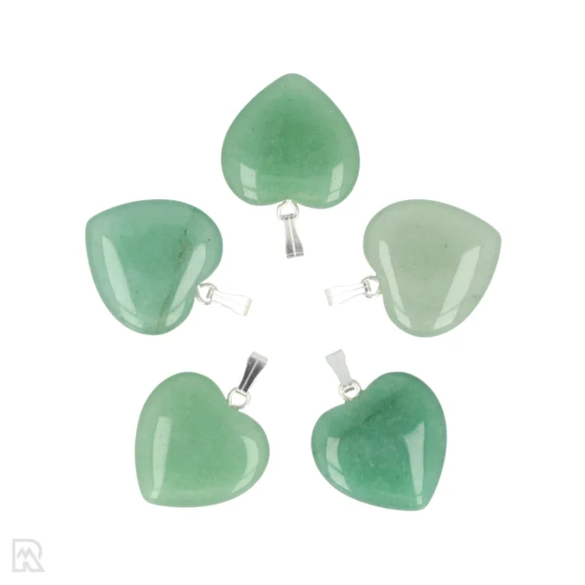 Groene Aventurijn Hart Hanger | 2 cm