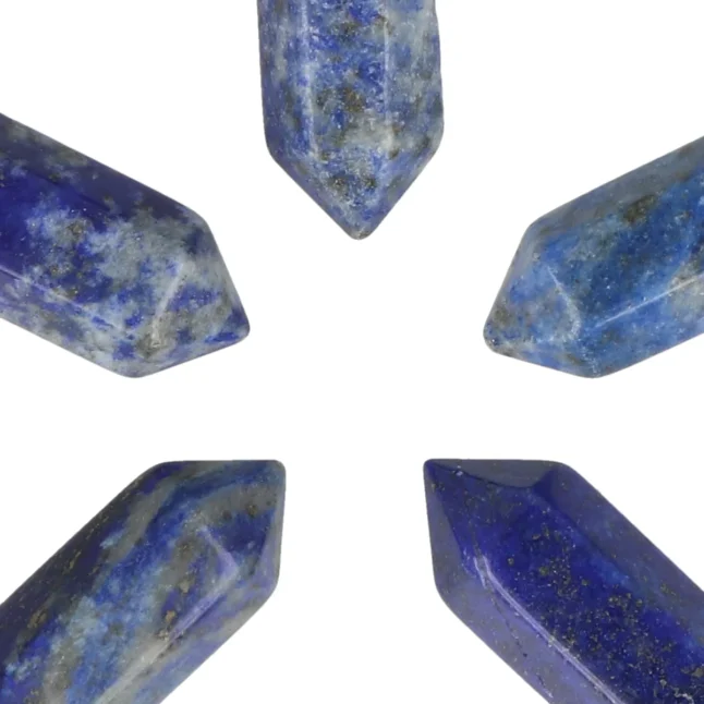 Lapis Lazuli Dubbeleinder Hanger | 3,2 cm - Afbeelding 2
