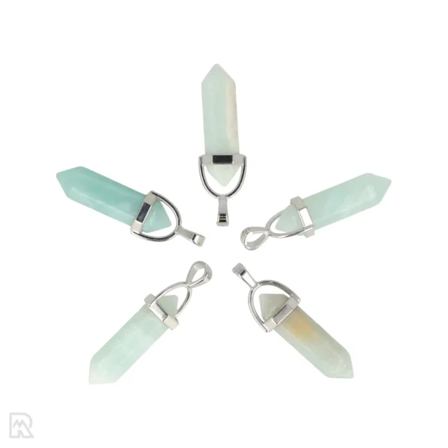 Amazoniet Dubbeleinder Hanger | 3,2 cm