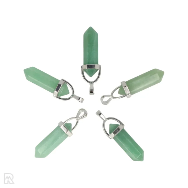 Green Aventurine Double Butterfly Pendant | 3.2 cm