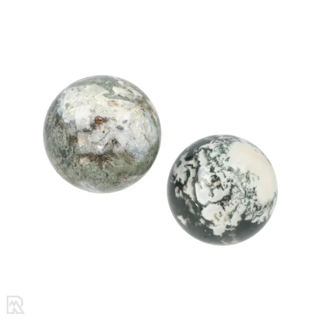 Moss agate Spheres from India with item number 18259