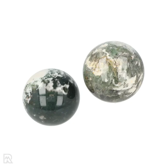 Moss agate Spheres from India with item number 18259
