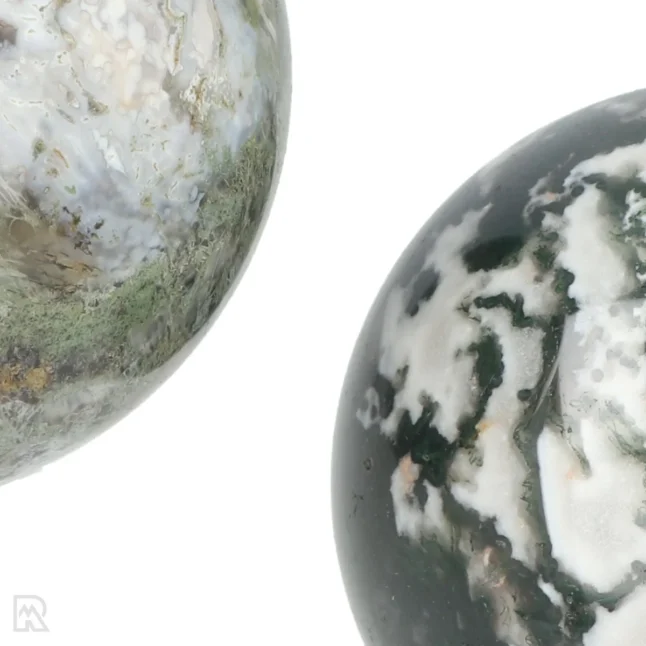 Moss agate Spheres from India with item number 18259