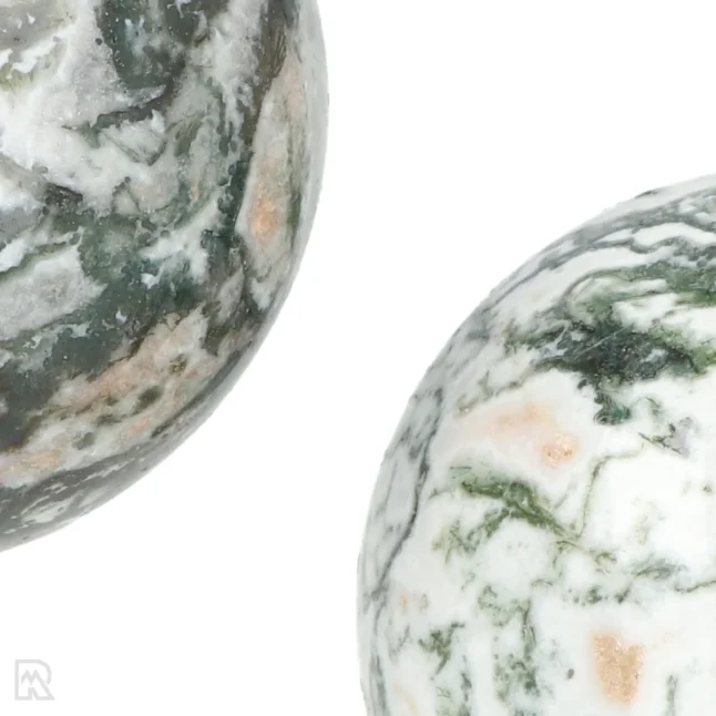 Moss agate Spheres from India with item number 18280
