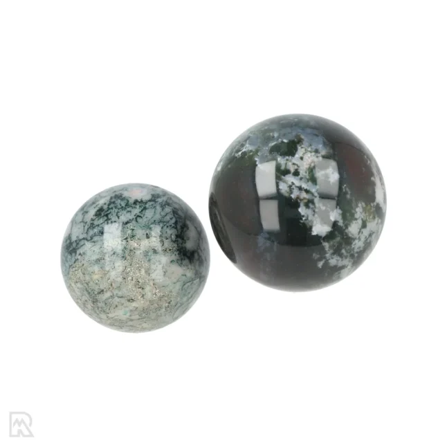 Moss agate Spheres from India with item number 18282