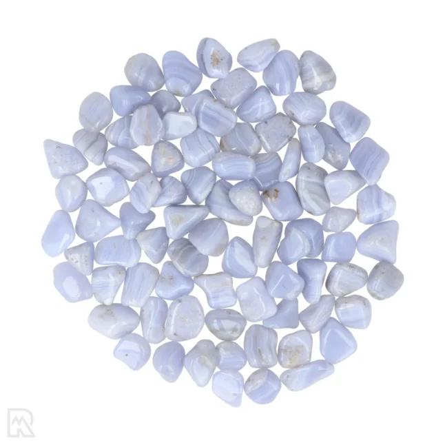 Blue Lace Agaat Trommelstenen uit Zuid-Afrika met artikelnummer 6158