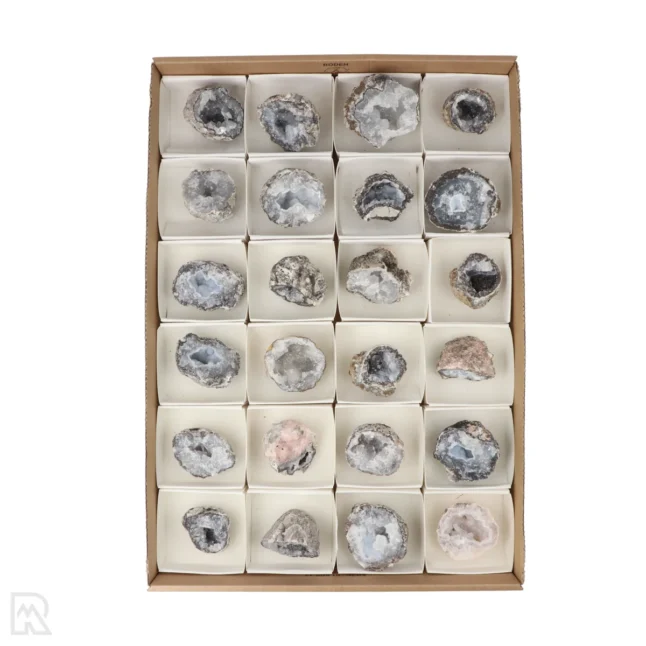 Chalcedon Geoden Verkaufsbox aus Mexiko mit der Artikelnummer 18756