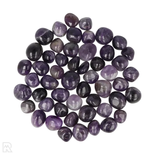 Dark Amethyst Round Tumblestones | Extra - M