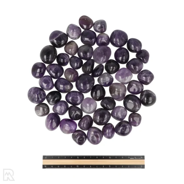 Donkere Amethist Ronde Trommelstenen | Extra - M - Image 3