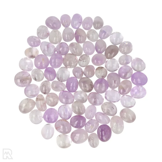 Lichte Amethist Ronde Trommelstenen | S/M