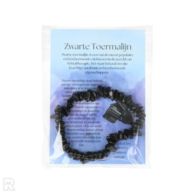 Zwarte Toermalijn Verkoopzakje - Splitarmband - Afbeelding 2