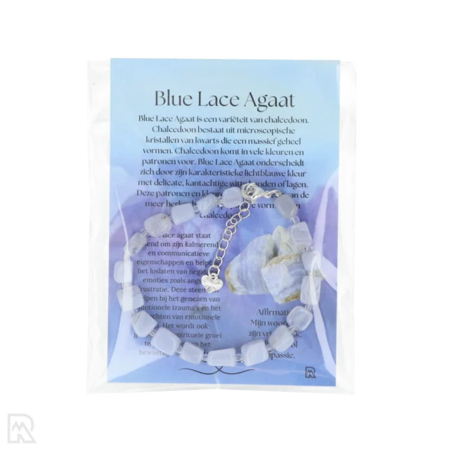 Blue Lace Agaat Verkoopzakje - Armband – Bild 2
