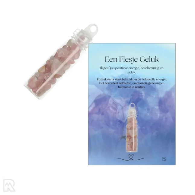 Rozenkwarts Verkoopzakje - Flesje