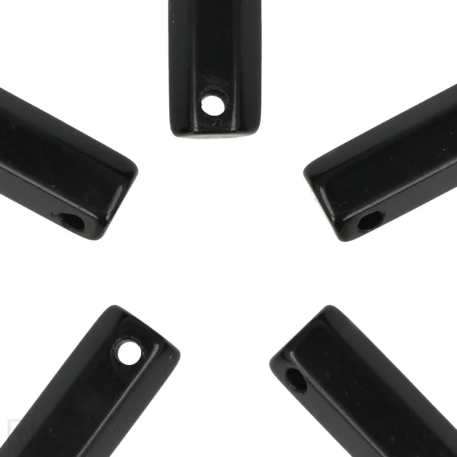 Zwarte Obsidiaan Doorboorde Punt Hanger – Bild 2