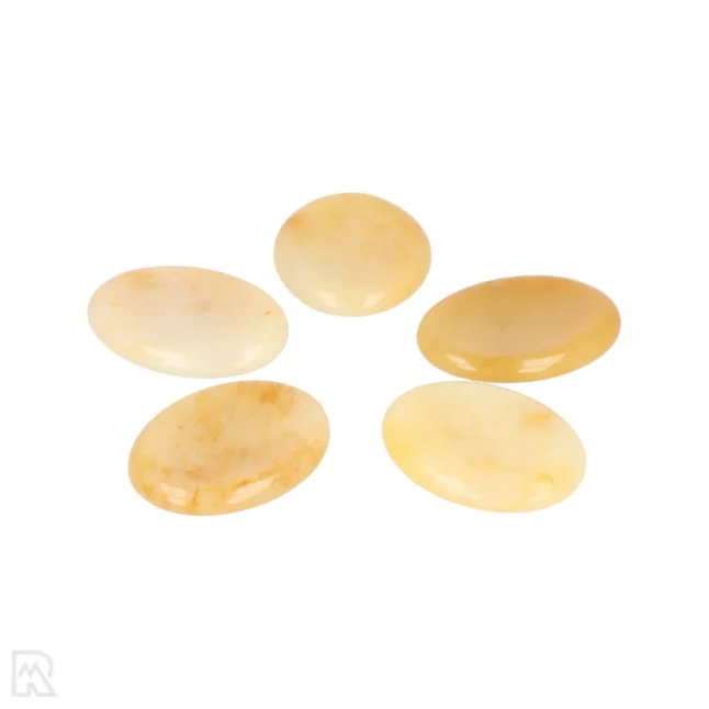 Gele Aventurijn Worry Stone | Ovaal – Bild 3