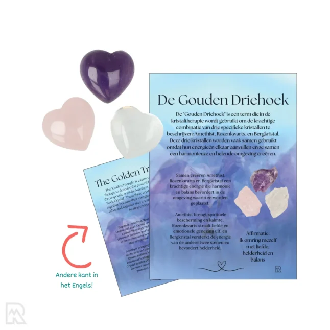 Gouden Driehoek Verkoopzakje - Harten 1,5 cm