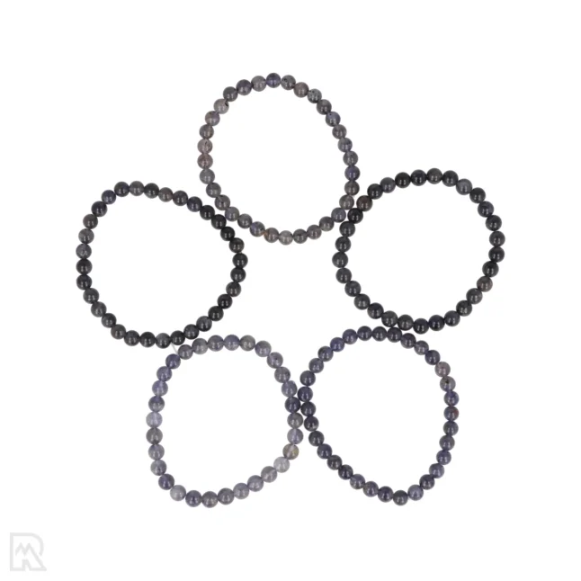 Iolite - Water sapphire Ball Bracelet of 6 mm from China with item number 8456