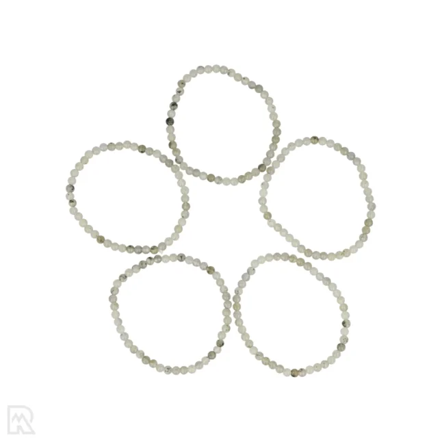 Labradoriet Kogelarmband van 4 mm uit China met artikelnummer 8473
