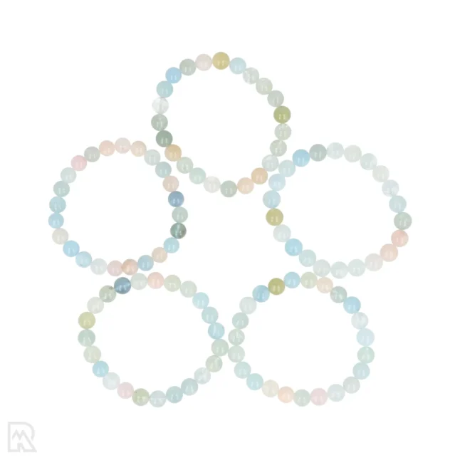 Morganiet Kogelarmband van 8 mm  uit China met artikelnummer 8477