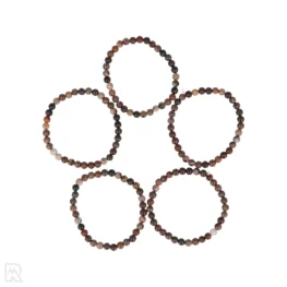 Versteend Hout Kogelarmband van 6 mm uit China met artikelnummer 8481