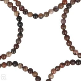 Versteend Hout Kogelarmband van 6 mm uit China met artikelnummer 8481