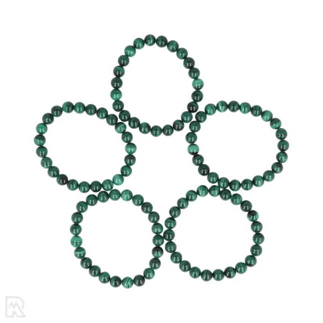 Malachiet Kogelarmband van 8 mm uit China met artikelnummer 8494