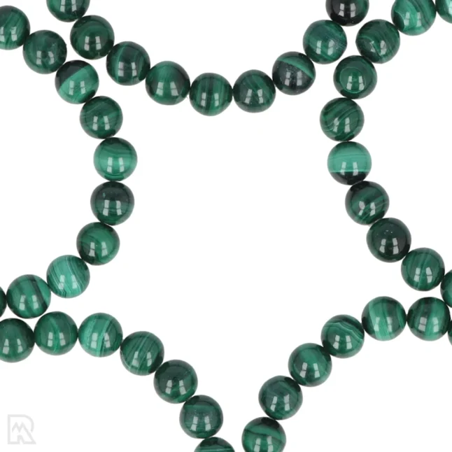 Malachiet Kogelarmband van 8 mm uit China met artikelnummer 8494