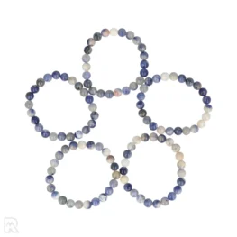 Sodaliet Kogelarmband van  8 mm uit China met artikelnummer 8503