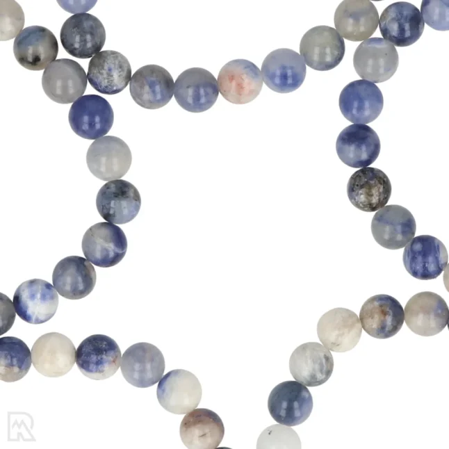 Sodaliet Kogelarmband van  8 mm uit China met artikelnummer 8503
