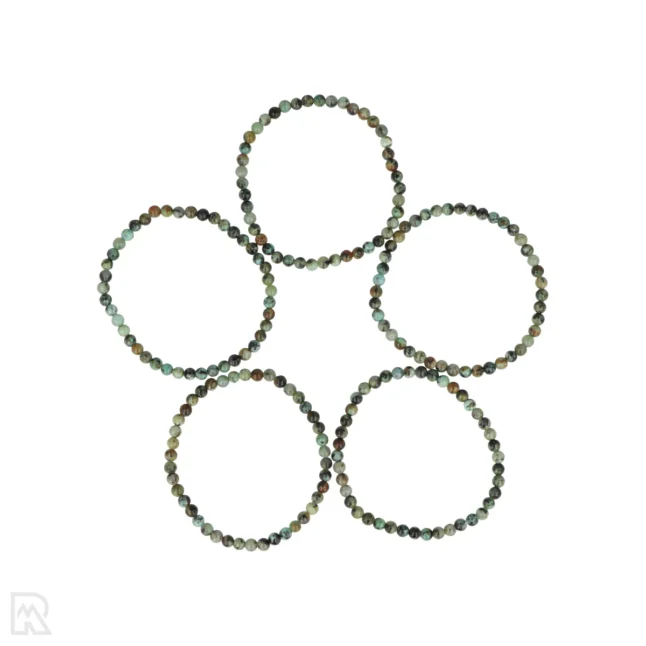 Afrikanischer Türkis Kugelarmband von 4 mm aus China mit der Artikelnummer 8506