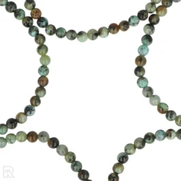 Afrikaanse Turkoois Kogelarmband van 4 mm uit China met artikelnummer 8506