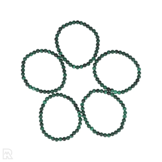 Malachiet Kogelarmband van 6 mm uit China met artikelnummer 8508