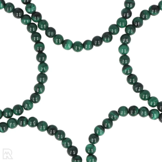 Malachiet Kogelarmband van 6 mm uit China met artikelnummer 8508