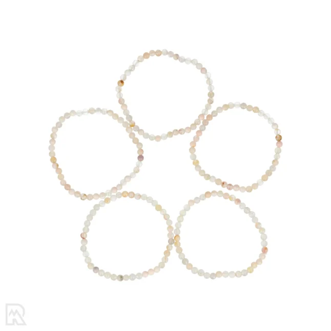 Blumenachat Kugel Armband von 4 mm aus China mit der Artikelnummer 8516