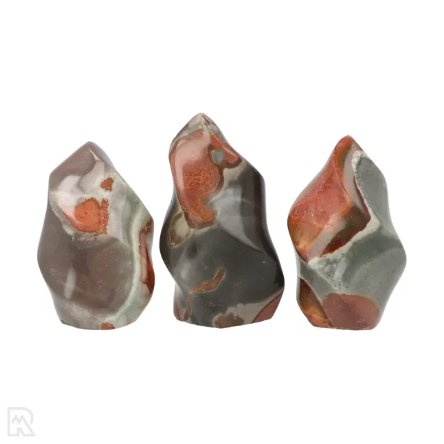 Polychrome Jaspisflammen aus Madagaskar mit der Artikelnummer 19172