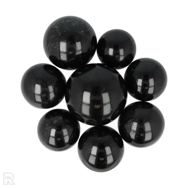 Black Tourmaline Spheres from Madagascar with item number 1039