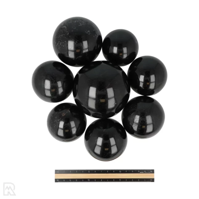 Black Tourmaline Spheres from Madagascar with item number 1039