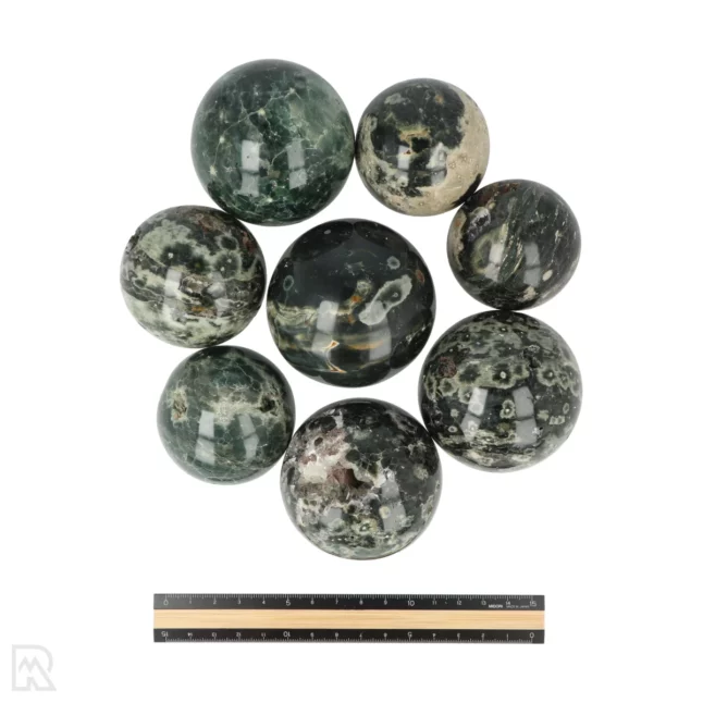 Green Ocean Jasper Spheres from Madagascar with item number 1100