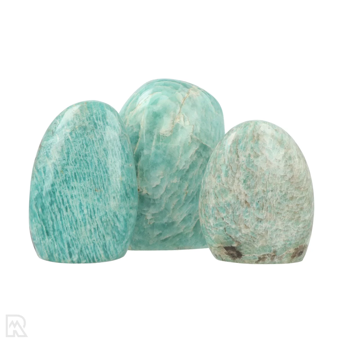 Amazoniet - Rookkwarts Sculpturen 1 Amazoniet - Rookkwarts Sculpturen