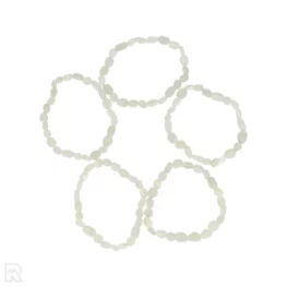 Witte Maansteen Trommelsteen Armband uit China met artikelnummer 8614