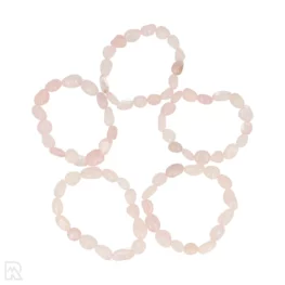 Rozenkwarts Trommelsteen Armband uit China met artikelnummer 8615