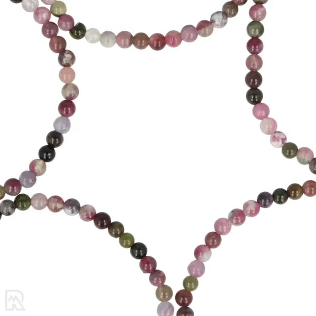 Toermalijn Mix Kogelarmband | 4 mm - Image 2