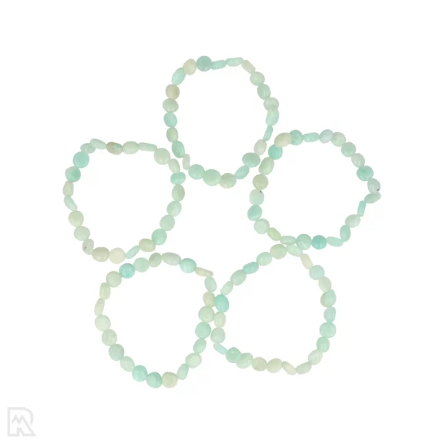 Amazoniet Trommelsteen Armband uit China met artikelnummer 8643