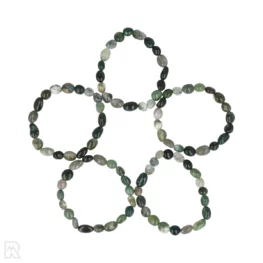 Mosagaat Trommelsteen Armband uit China met artikelnummer 8659