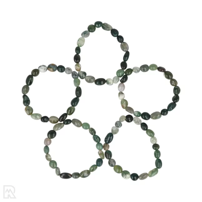 Mosagaat Trommelsteen Armband uit China met artikelnummer 8659