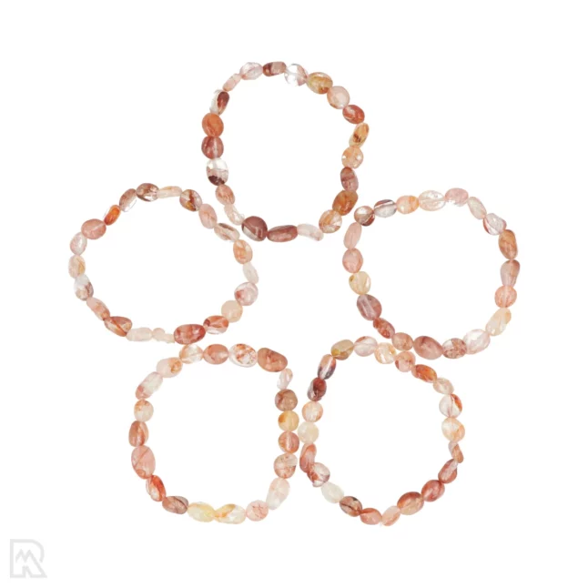 Hematoide Kwarts Trommelsteen Armband uit China met artikelnummer 8663