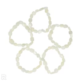 Witte Maansteen Trommelsteen Armband uit China met artikelnummer 8666