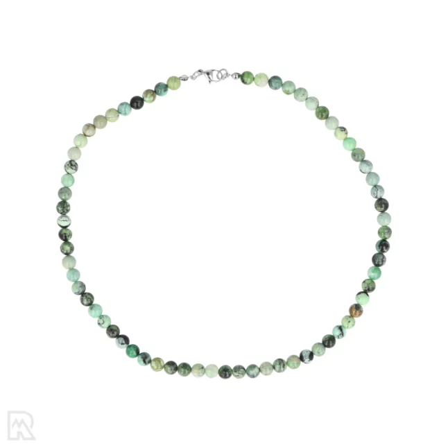 Variscite Round Bead Necklace | 6 mm - 45 cm