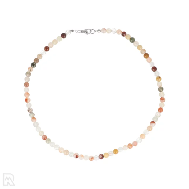Kwarts Mix Ronde Kralenketting | 6 mm - 45 cm