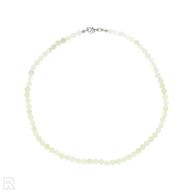 Serpentijn - New Jade Ronde Kralenketting | 6 mm - 45 cm